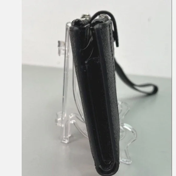 NWOT Michael Kors Jet Set Double Zip Black and Leopard Print Wristlet - Picture 3 of 6